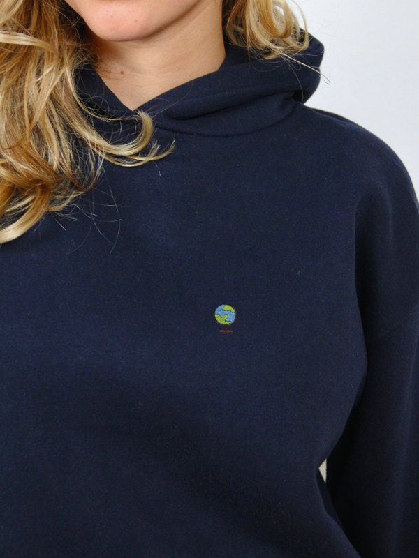 Hoodie Dunkelblau - Globus