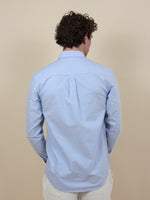 Oxford Hemd mit Herz & Initial – Himmelblau