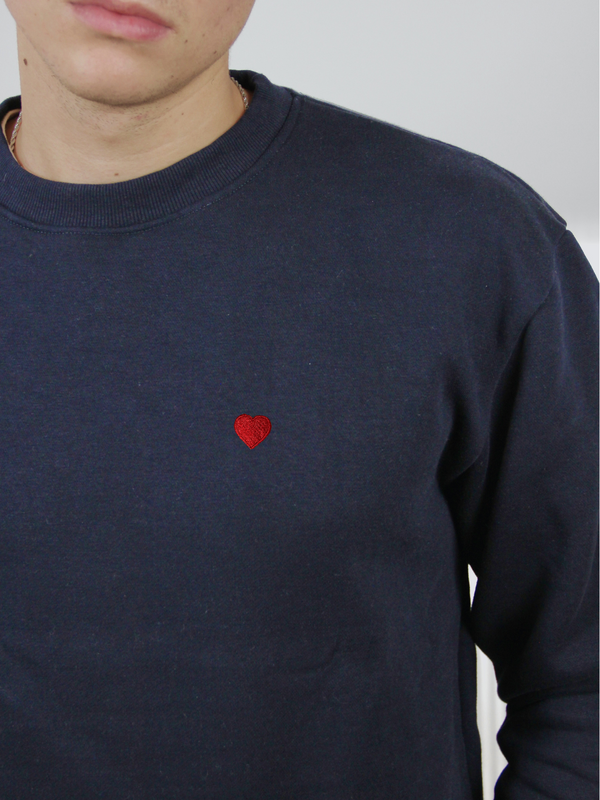 Sweater Dunkelblau - Herz