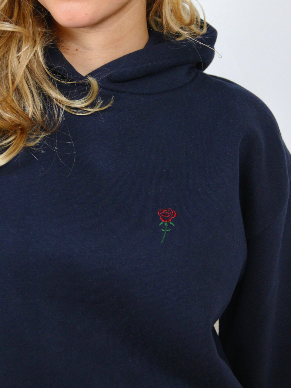 Hoodie Dunkelblau - Rose
