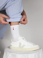 Tennissocken mit Herz und Initial
