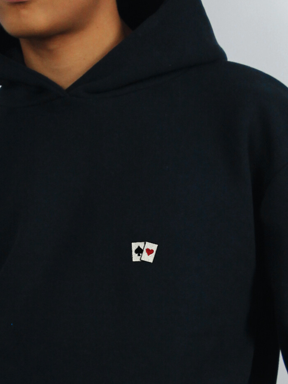 Hoodie Dunkelblau - Karten