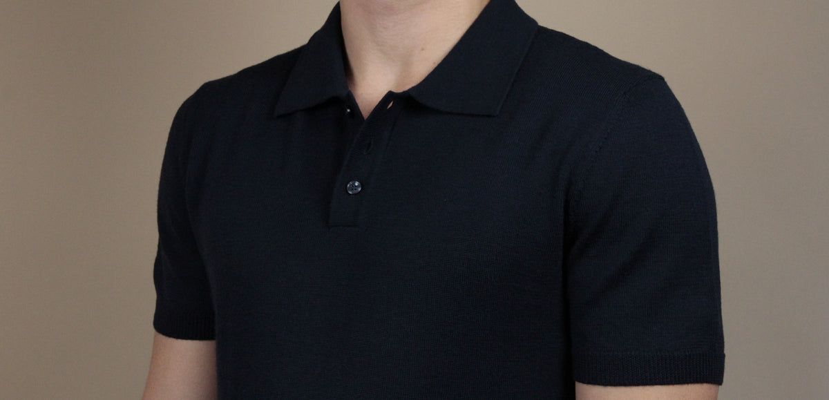 Poloshirt aus Merinowolle