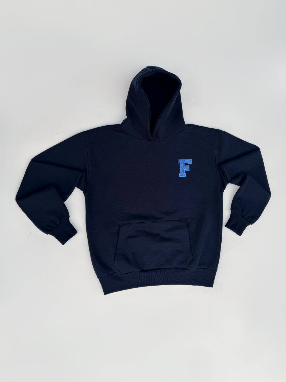 Hoodie Dunkelblau - Buchstabe F