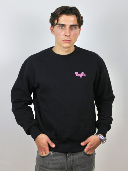 Sweater Dunkelblau - Smile Pink