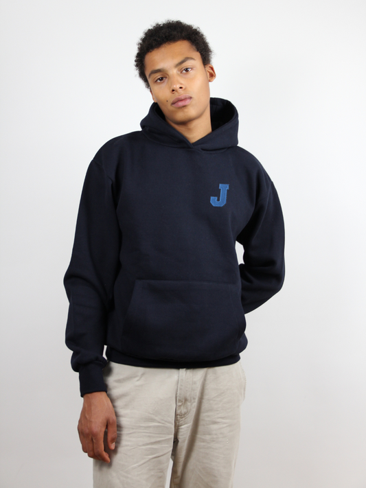 Hoodie Dunkelblau - Buchstabe J