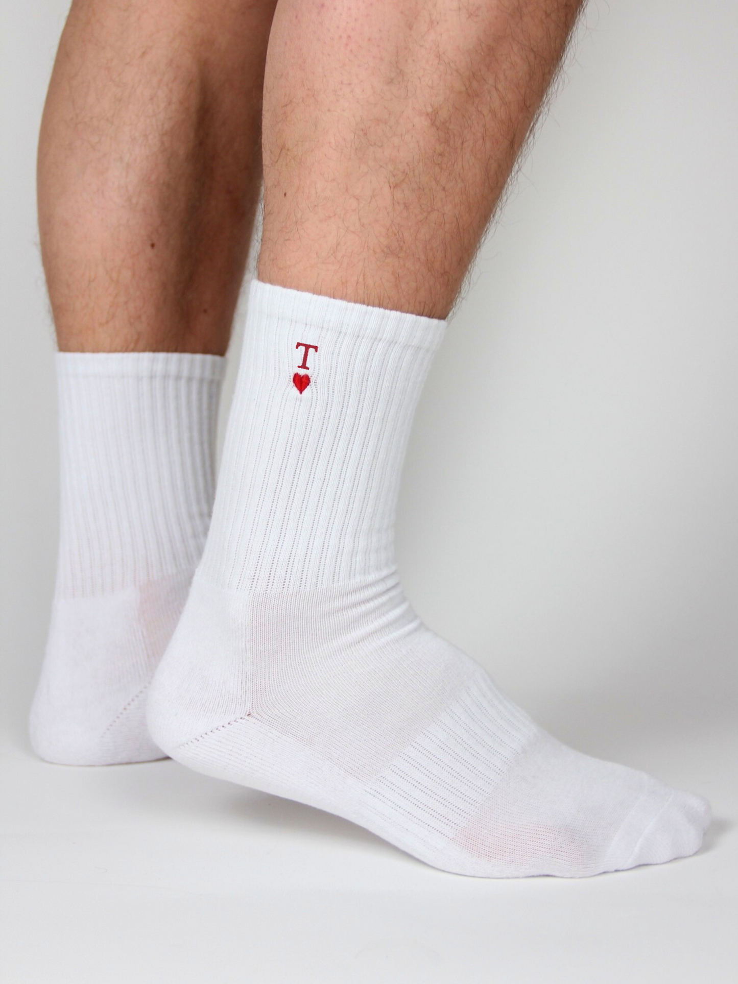 Socken mit Herz und Initial