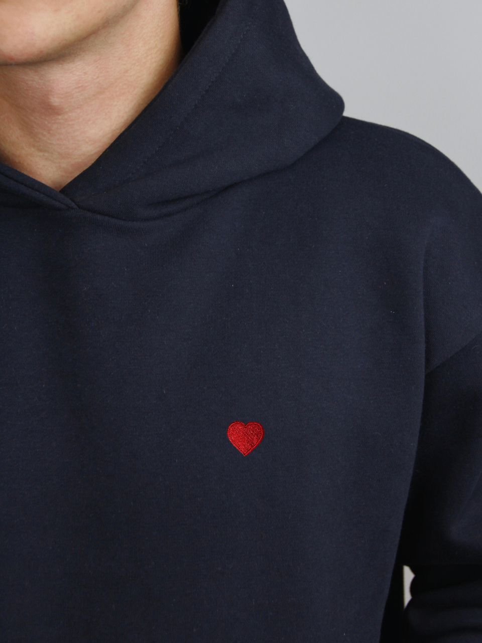 Hoodie Dunkelblau - Herz