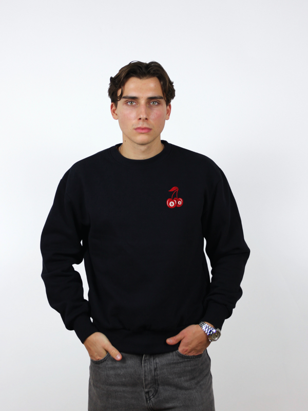 Sweatshirt Dunkelblau - Kirsche